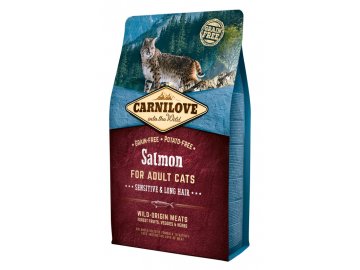 Granule pro kočky s lososím masem na citlivé zažívání a srst