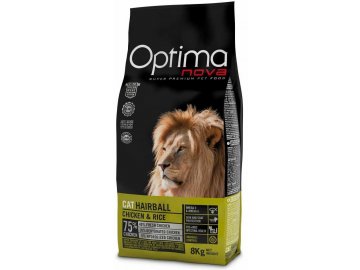 optimanova cat hairball 2 kg