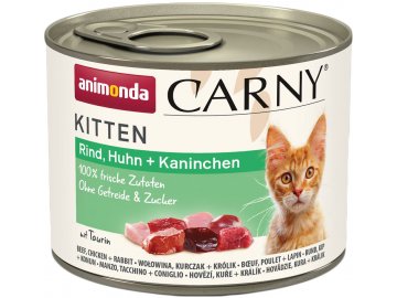 Carny kitten hovezi kure kralik 200g