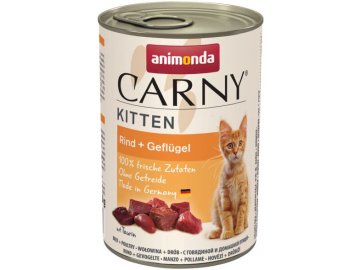 Carny Kitten hovězí drůbeží 400g