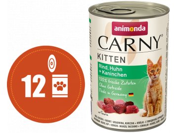 Carny Kitten králík 400g multipack