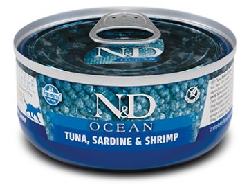nd ocean feline 70g tuna sardine shrimp