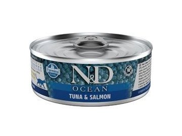 N&D Ocean Tuna Salmon - konzerva pro kočky 70 g