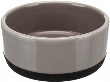 Keramická miska s gumovým spodním lemem 0,4 l/12 cm šedá
