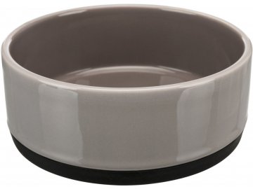 Keramická miska s gumovým spodním lemem 0,75 l/16 cm šedá