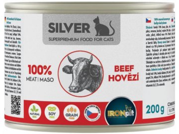 Ironpet silver hovezi 200g