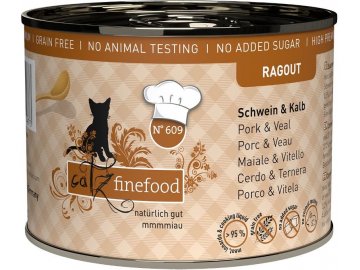 Catz Finefood Ragout vepřové a telecí - konzerva pro kočky 180 g