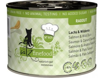 Catz Finefood Ragout losos a divoká kachna - konzerva pro kočky 190 g
