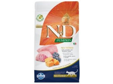 N&D Grain Free Cat PUMPKIN Neutered Lamb Blueberry 1,5 kg