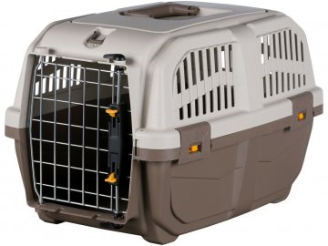 Přepravka Skudo 1 XS s kovovými dvířky šedá/písková