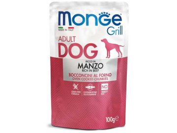 Monge Grill s hovězím masem - kapsička pro psy 100 g