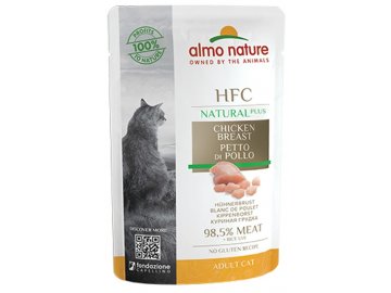 Almo Nature HFC Natural Plus kuřecí prsa - kapsička pro kočky 55 g