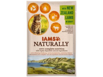 IAMS Naturally jehněčí v omáčce - kapsička pro kočky 85 g