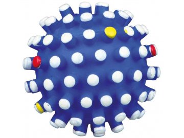 Míč se špuntíky a zvukem 6 cm - hračka pro psy