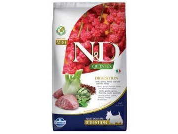 N&D GF Quinoa Digestion Mini jehněčí fenykl 2,5 kg - granule pro psy