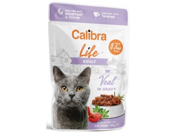 Calibra Life telecí v omáčce - kapsička pro kočky 85 g