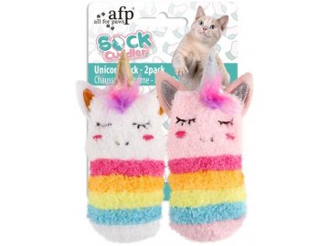 AFP barevné ponožky s catnipem a matatabi - hračka pro kočky