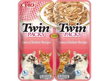 Ciao Twin Packs tuňák a kuře - kapsička pro kočky 2x40 g