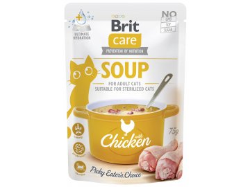 Brit Care kuřecí polévka pro kočky 75 g