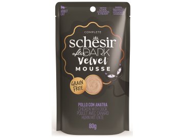 Schesir After Dark Velvet kuře a kachna - kapsička pro kočky 80 g