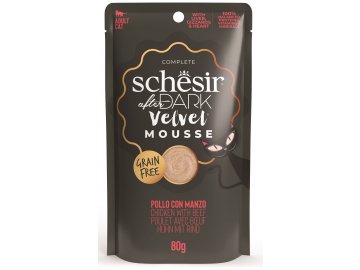 Schesir After Dark Velvet kuře a hovězí - kapsička pro kočky 80 g