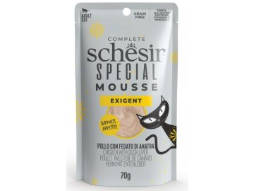 Schesir Special Exigent kuře a kachní játra - kapsička pro kočky 70 g