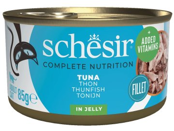 Schesir tuňák v želé - konzerva pro kočky 85 g NARAŽENÁ