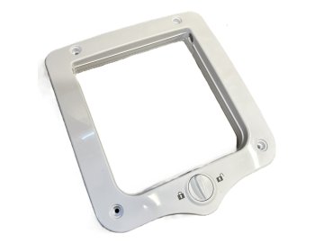 Náhradní přední bílý rám k dvoucestným dvířkám Trixie