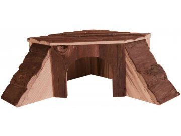 Rohový dřevěný domeček pro morče Thordis