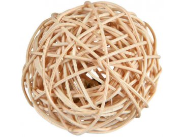 Proutěný míček s rolničkou 4 cm