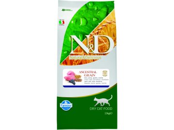 N&D Ancestral Grain Cat Adult Lamb Blueberry 10 kg