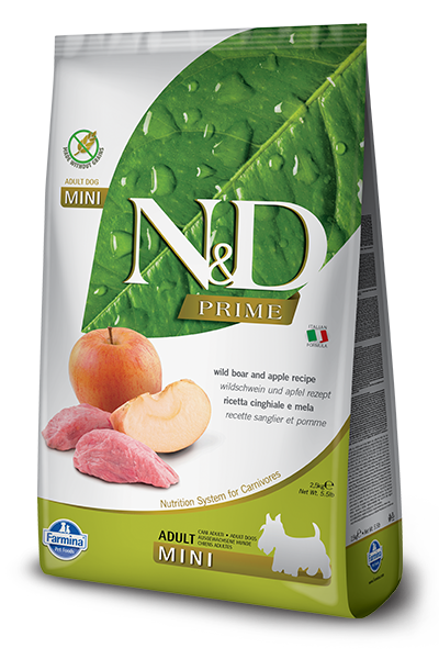 N&D Prime Dog Adult Mini Boar Apple Velikost balení: 800 g