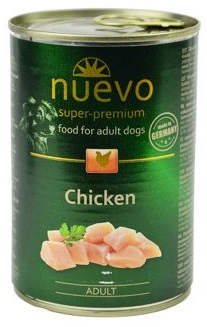 Nuevo Dog Adult konzerva 400 g - různé druhy Příchuť: čisté kuřecí