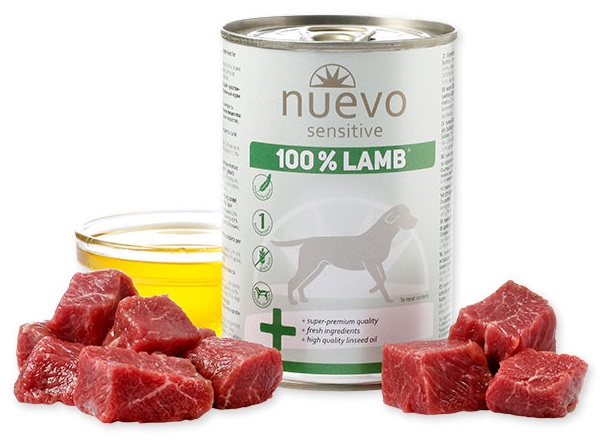 Nuevo Dog Sensitive Monoprotein jehněčí - konzerva 400 g