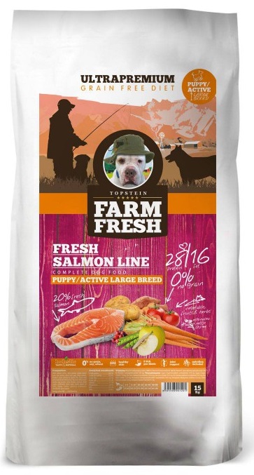 Farm Fresh Salmon Line Puppy/Active Large Breed 15 kg