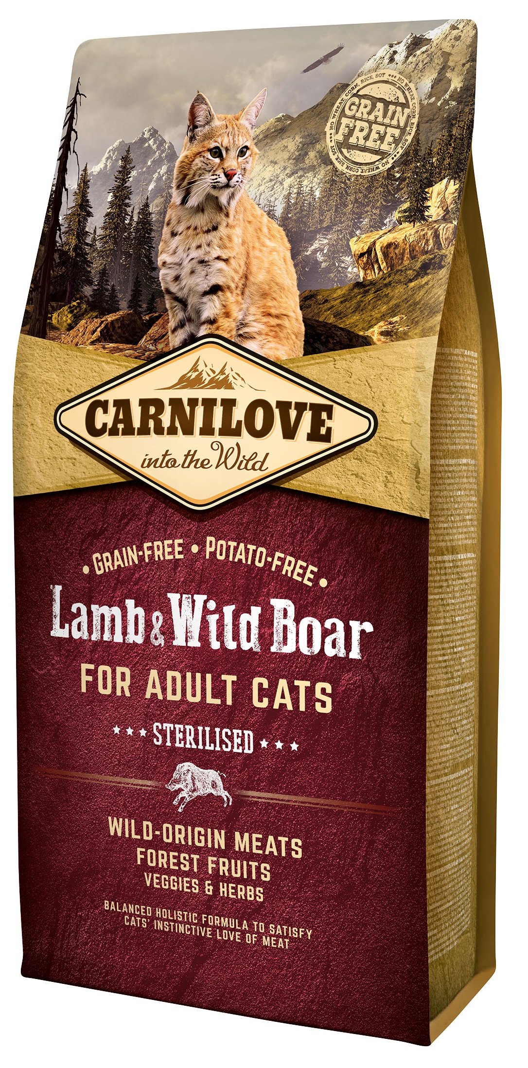 Carnilove Lamb Wild Boar Adult Sterilised 6 kg