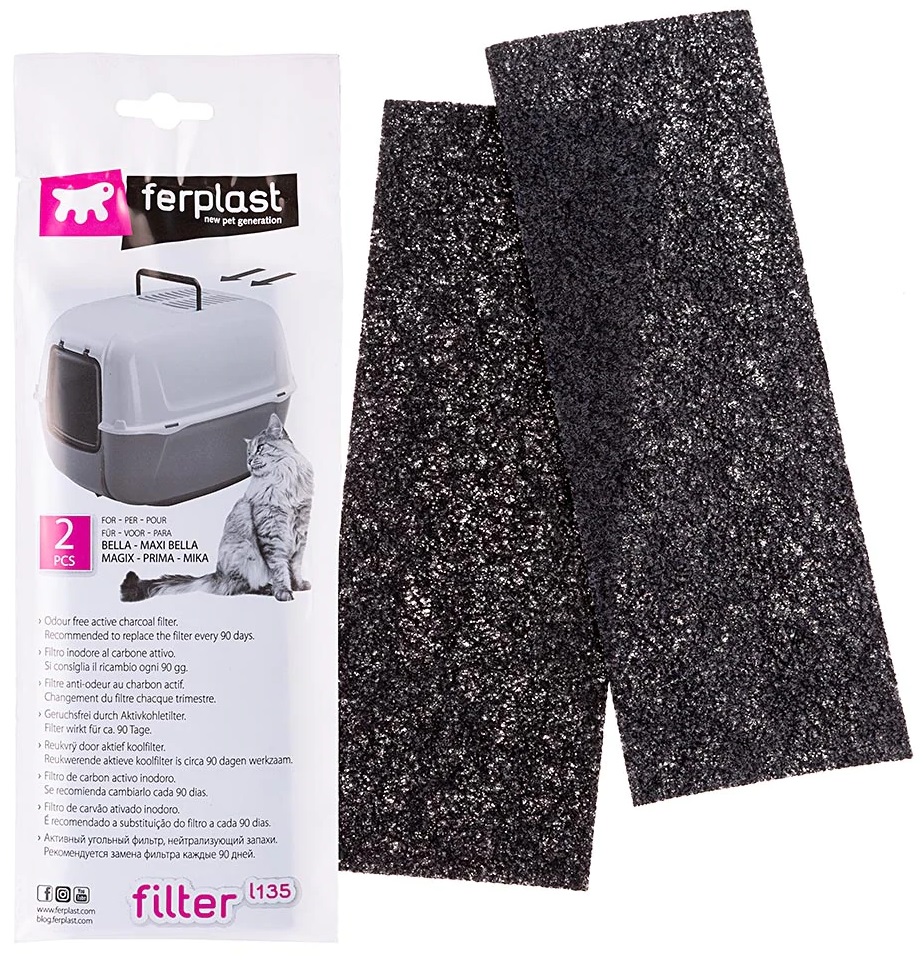 Náhradní filtr uhlíkový k WC Ferplast 7x20 cm - 2 ks v balení
