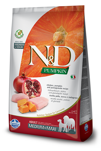 N&D GF Pumpkin Adult Chicken Pomegranate 2,5 kg
