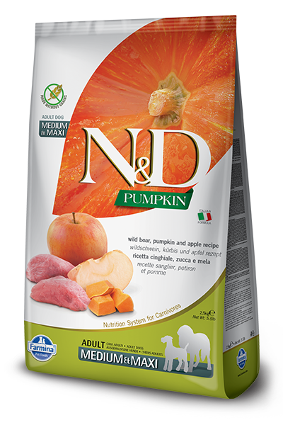 N&D GF Pumpkin Adult Boar Apple 2,5 kg