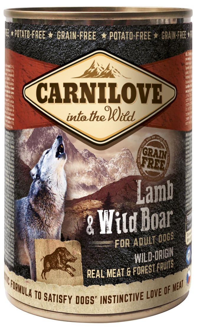 Carnilove Wild Meat Lamb and Boar - konzerva 400 g