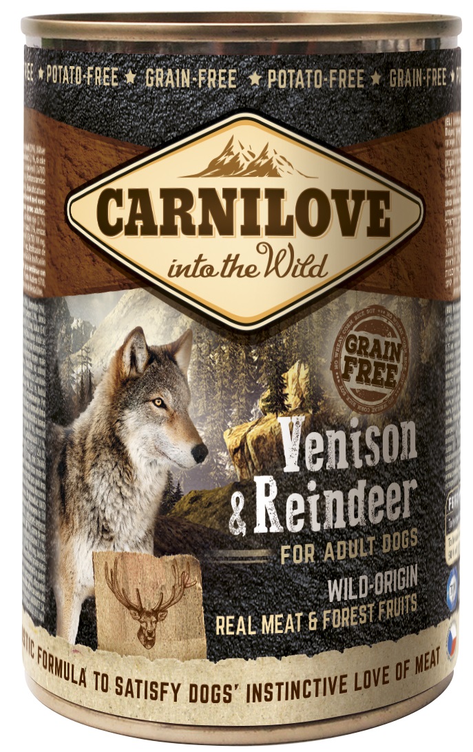 Carnilove Wild Meat Venison and Reindeer - konzerva 400 g