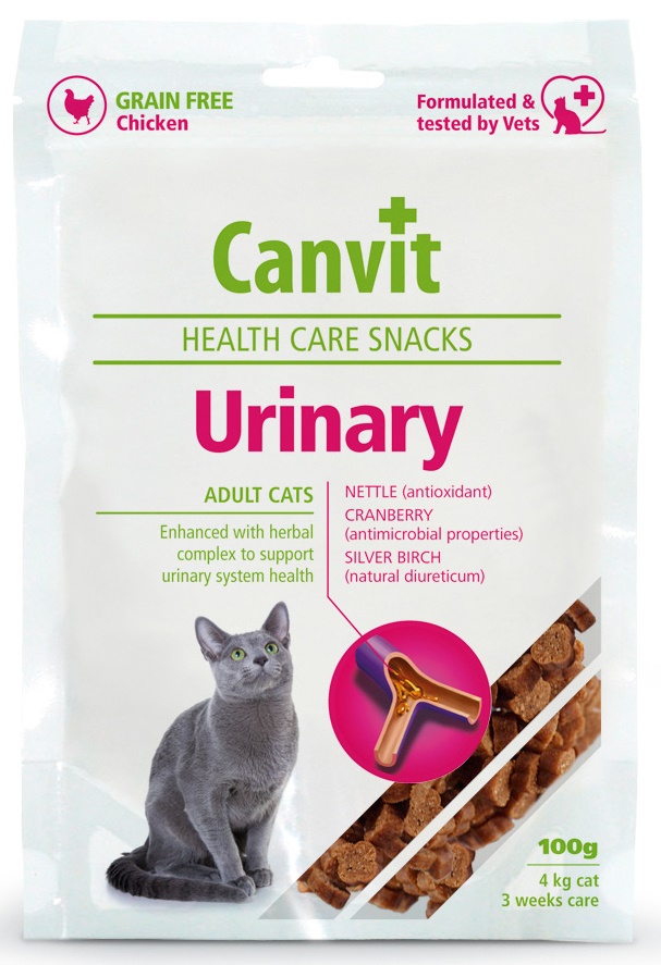 Canvit Snacks Urinary - pamlsek pro kočky 100 g