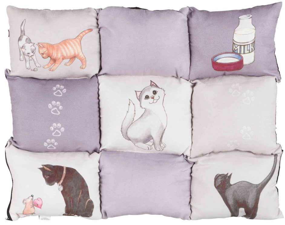 Měkká mozaiková deka pro kočky 45 x 55 cm