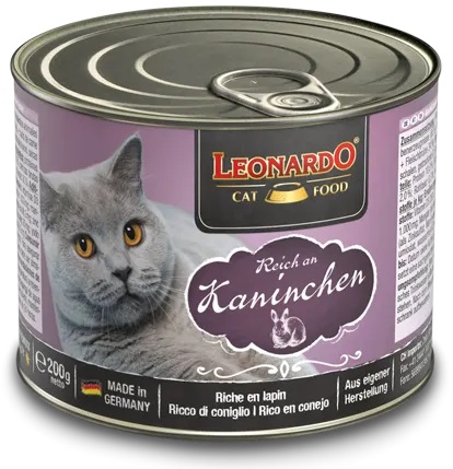 Leonardo s králíkem - konzerva pro kočky 200 g