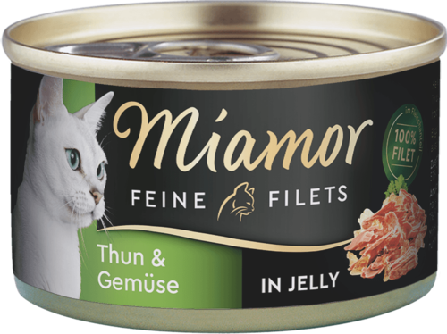 Miamor Feine Filets s tuňákem a zeleninou v želé - konzerva pro kočky 100 g