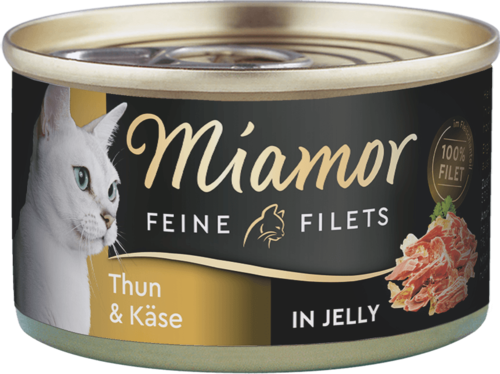 Miamor Feine Filets s tuňákem a sýrem v želé - konzerva pro kočky 100 g