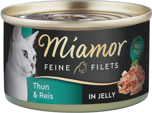Miamor Feine Filets s tuňákem a rýží v želé - konzerva pro kočky 100 g