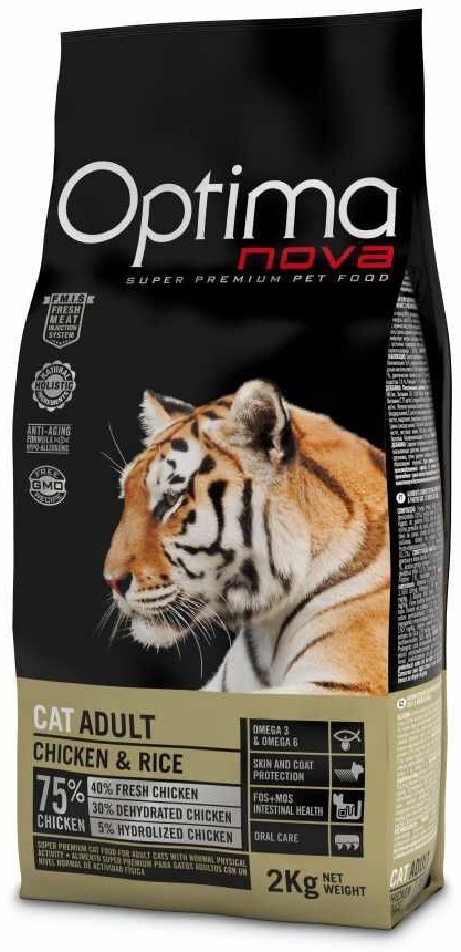 Optima Nova Cat Adult Chicken Rice 2 kg