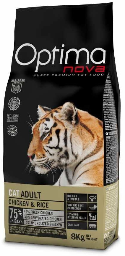 Optima Nova Cat Adult Chicken Rice 8 kg