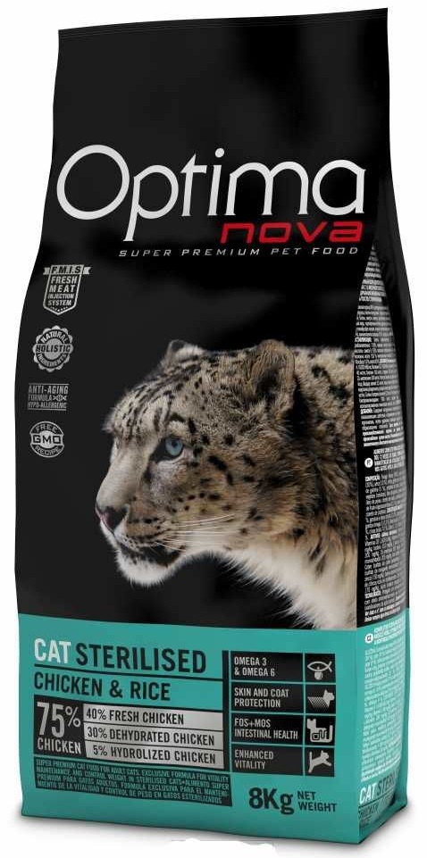 Optima Nova Cat Sterilised 8 kg